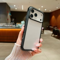 Crystal Clear Case for iPhone Air, Slim Thin Soft TPU Bumper & Hard PC Back Shockproof Anti-Fingerprint Anti-Yellow Scratch-Resistant Protective Phone Case for iPhone Air, Black