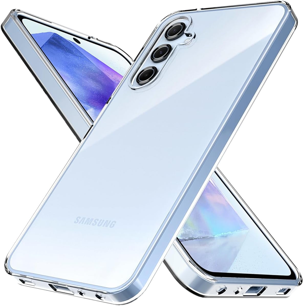 Crystal Clear Compatible with Samsung Galaxy A55 Case.Soft Slim Fit ...