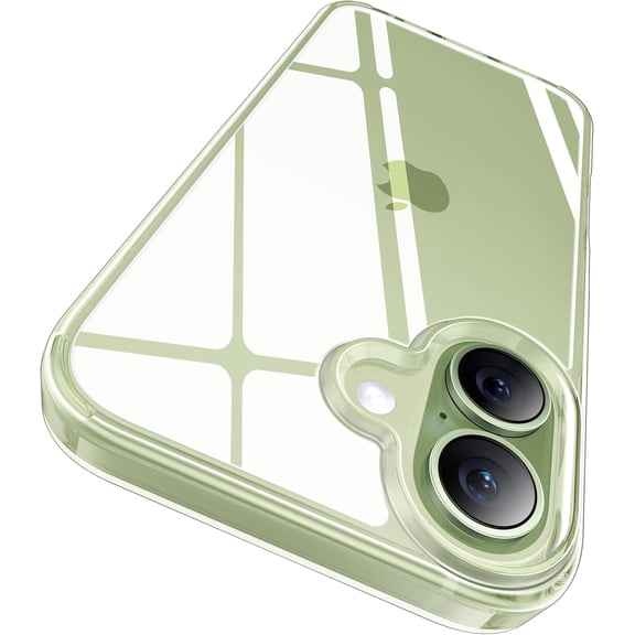 Crystal Clear Compatible with iPhone 17 Case Clear, No Yellowing, Drop Protection, Shockproof Slim Phone Case Compatible for iPhone 17