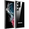 thumbnail image 1 of Crystal Clear Designed for Samsung Galaxy S22 Ultra Case,[Anti-Yellowing][Military Grade Drop-Proof] Slim Fit Soft TPU + PC Shockproof Case-Clear, 1 of 7