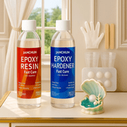 Crystal Clear Epoxy Resin Kit 11.8oz, Bubble-Free, Anti-Yellowing, Self Leveling pour Resin Epoxy, Easy Mix 1:1 Coating and Casting Resin for Table Top, Molds, Tumbler Crafts