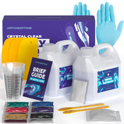 Crystal Clear Epoxy Resin Kit - 72 Oz (with Tools and mica powders)