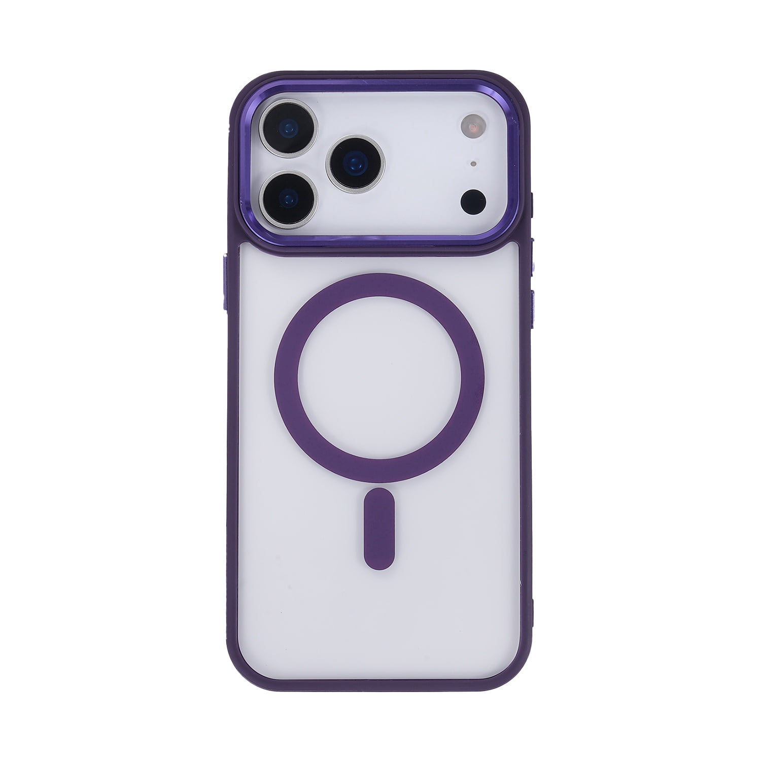 Crystal Clear Focus MagSafe Case for iPhone 17 Pro Max - Purple