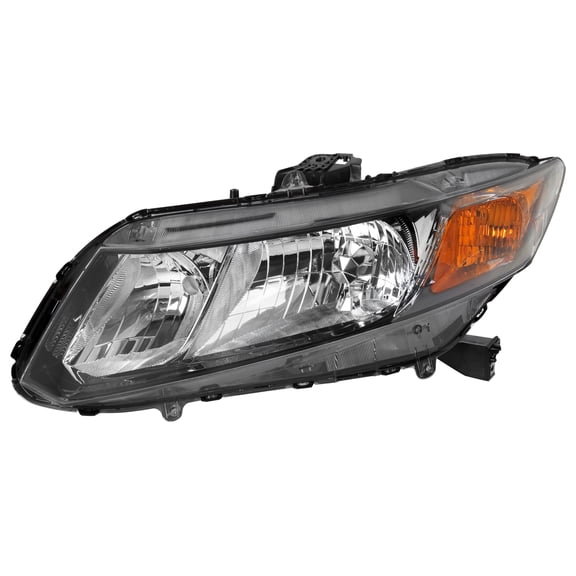 Crystal Clear Lens Headlight - Driver Side Only Made for and Compatible with 2012-2013 Honda Civic Coupe/ 2012-2015 Civic Sedan