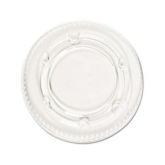 Crystal-Clear Portion Cup Lids Fits 1.5-2.5oz Cups, 2400/Carton