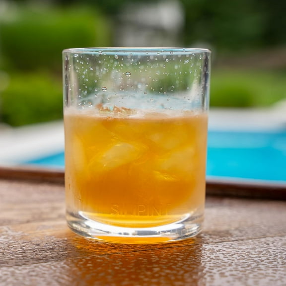 Crystal Clear Rocks Glasses 12oz 2 Pack -  Silicone Cups for Hot/Cold Drinks