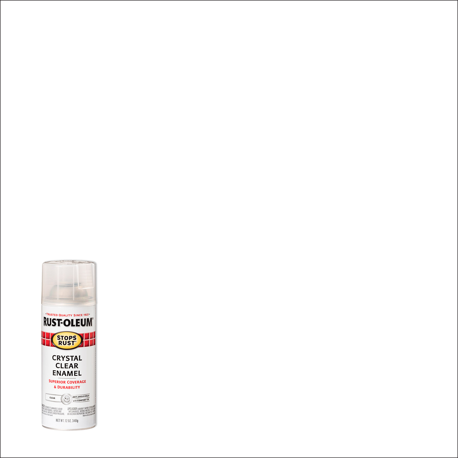 Crystal Clear, Rust-Oleum Stops Rust Gloss Protective Enamel Spray Paint-7701830, 12 oz - image 1 of 12