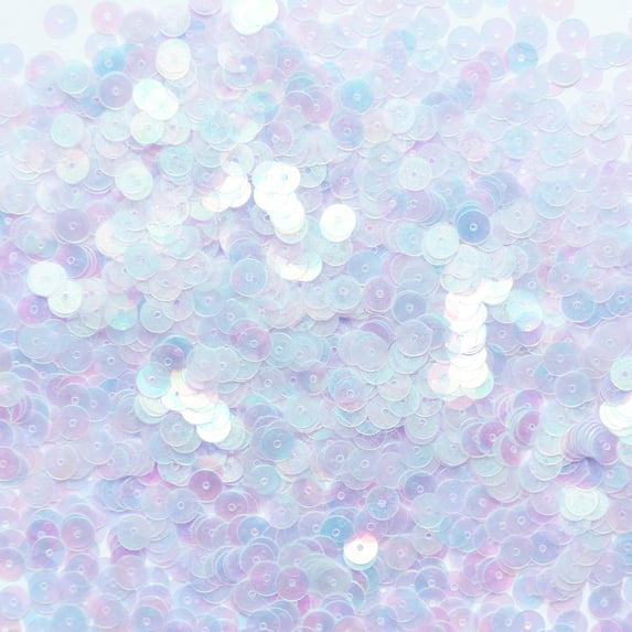 Crystal Clear Sequins 6mm Aurora Rainbow Shiny Iridescent Made in USA