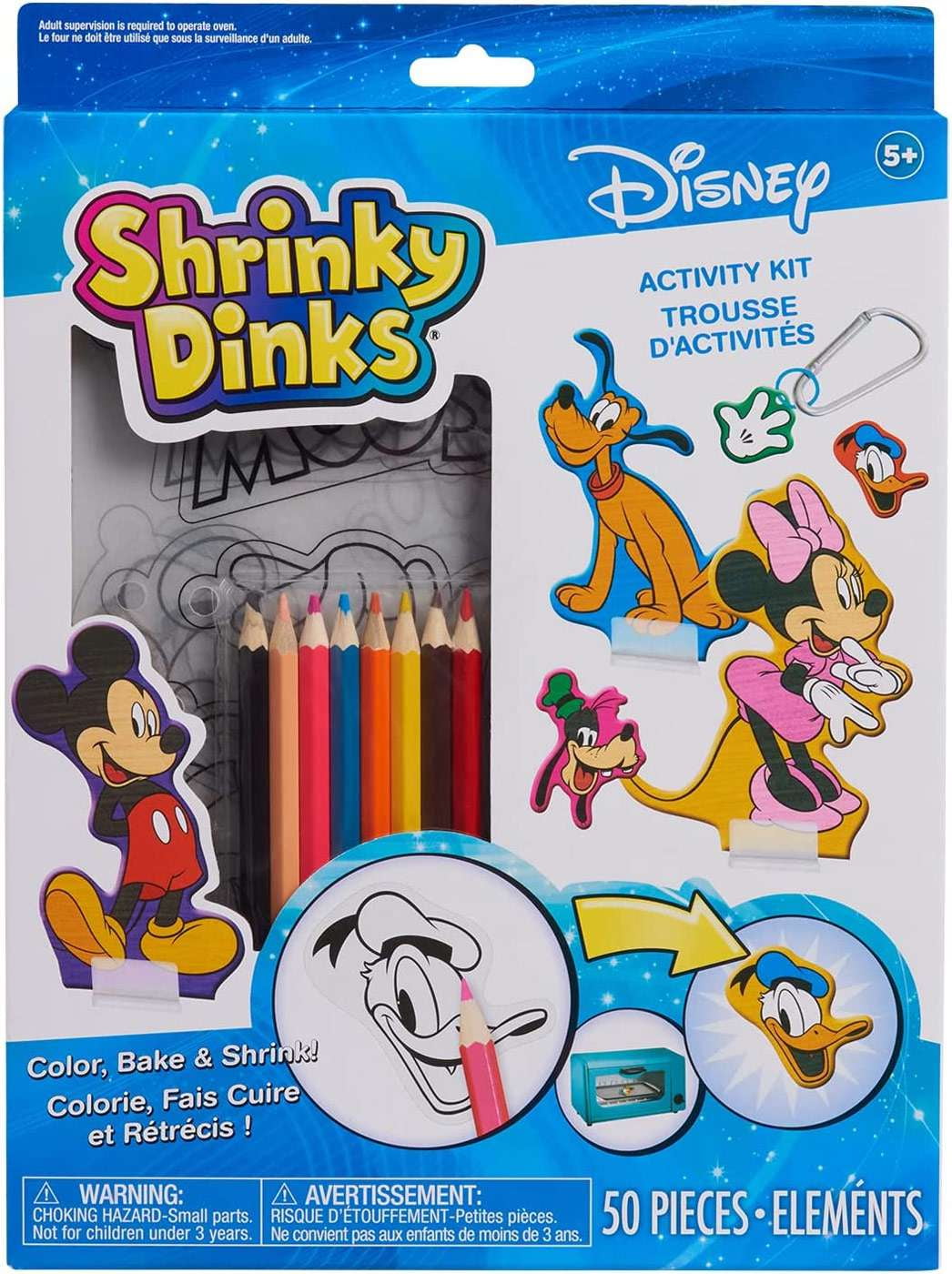 Shrinky Dinks Creative Pack, 25 Bright White Sheets, Kids Arts and Crafts Activity Set Multi-Color 03634