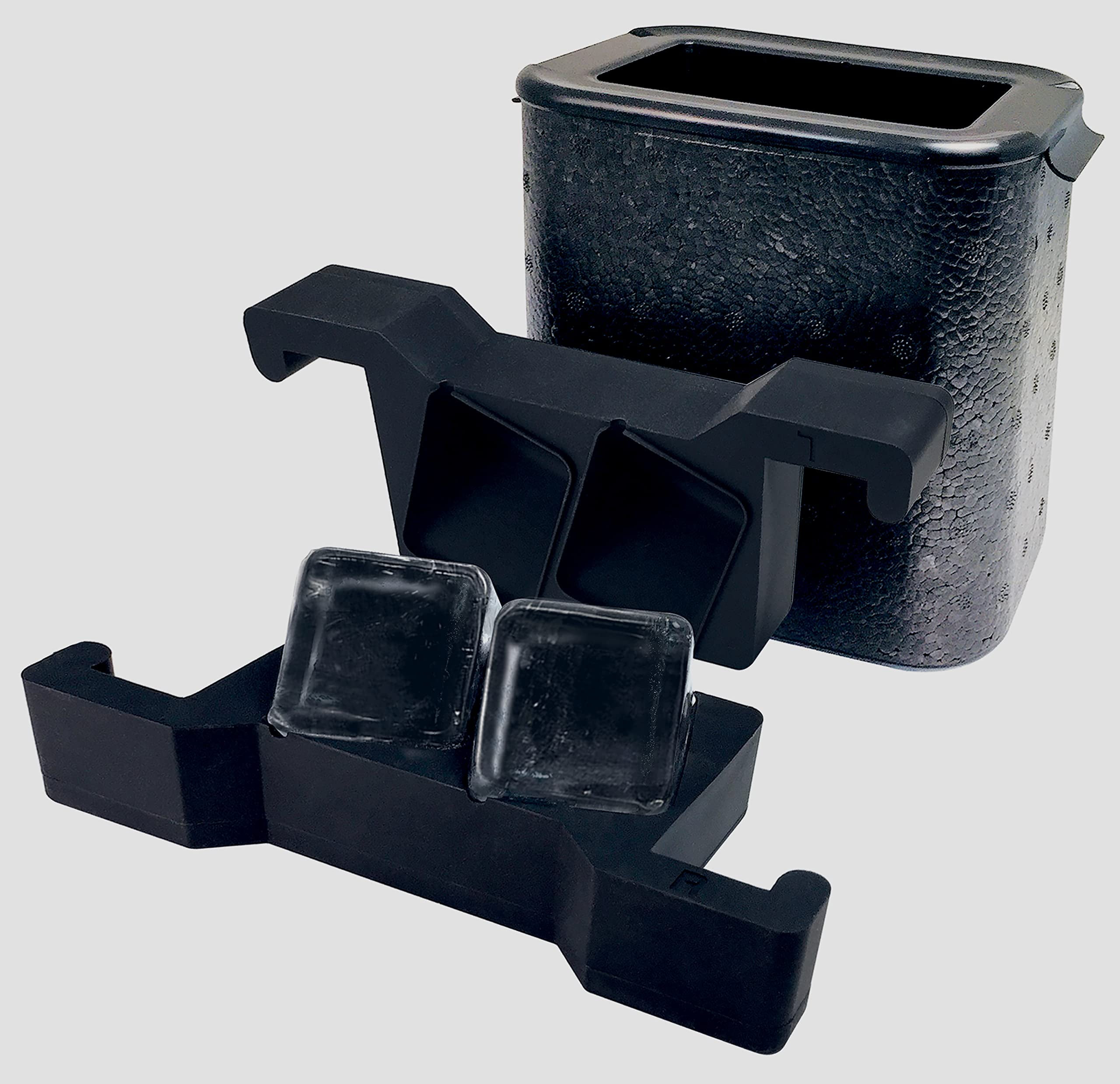 CrystalClear Square Ice Cube Maker, 2Cavity Mold, Large Ice Cube