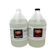 Crystal Clear Table Top Epoxy Resin 2 Gallon Kit | Great for Wood projects Bar Tops River tables Tumblers Artist Quality| Two part Kit includes Resin and Hardener