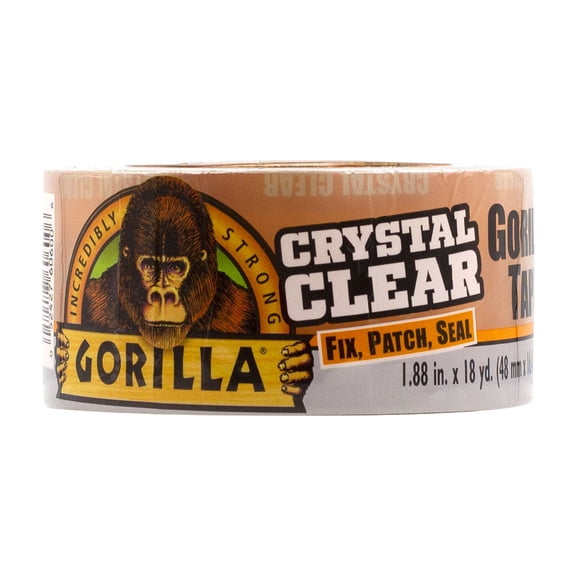 Crystal Clear Tape, 3" Core, 1.88" x 18 yds | Bundle of 2 Rolls