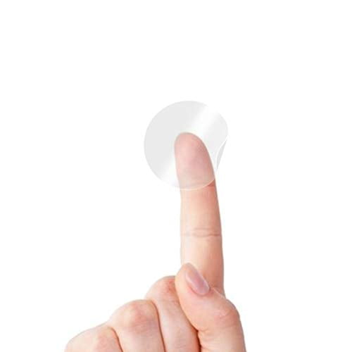Crystal Clear Transparent 1" Round Stickers, Envelope Tab Sealer and Retail Package Round Clear Seal Labels Self Adhesive Stickers, 1000 Stickers Per Roll