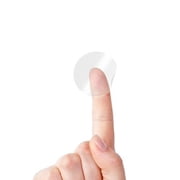 Crystal Clear Transparent 1 Round Stickers, Envelope Tab Sealer and Retail Package Round Clear Seal Labels Self Adhesive Stickers, 1000 Stickers Per Roll