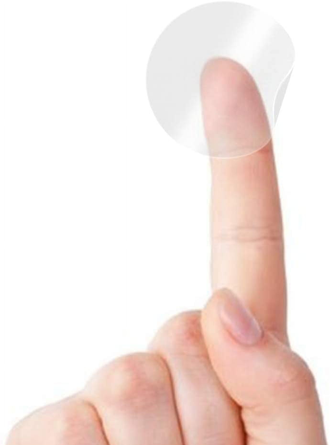 SAFETY SUPPLY MART Crystal Clear Transparent 1" Round Stickers, Envelope Tab Sealer and Retail Package Round Clear Seal Labels Self Adhesive Stickers, 1000 Stickers Per Roll