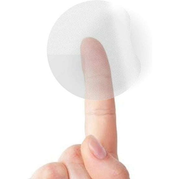 Crystal Clear Transparent 2" Round Stickers, Envelope Tab Sealer and Retail Package Round Clear Seal Labels Self Adhesive Stickers, 1000 Stickers Per Roll