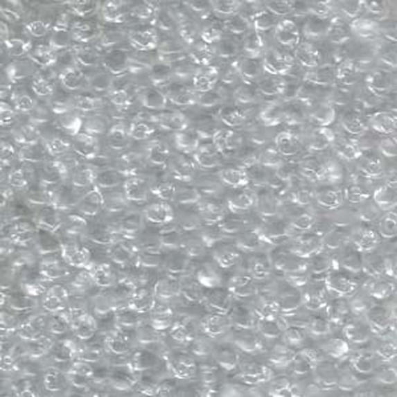 Crystal Clear Trasparent Miyuki 3.4mm Fringe, Loose Seed Beads, Glass Tear Drops 25 Gram