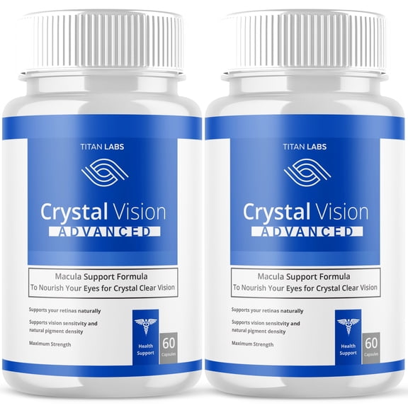 Crystal Clear Vision Advanced Formula Eye Health Supplement Pills for Vision Care 120 Capsules