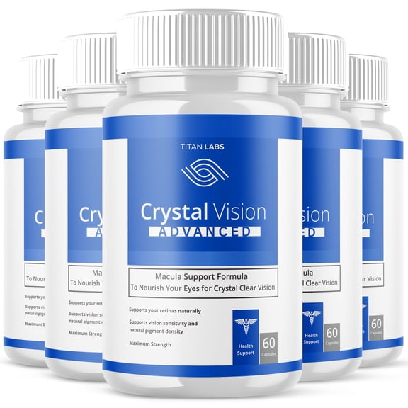 Crystal Clear Vision Advanced Formula Eye Health Supplement Pills for Vision Care 300 Capsules