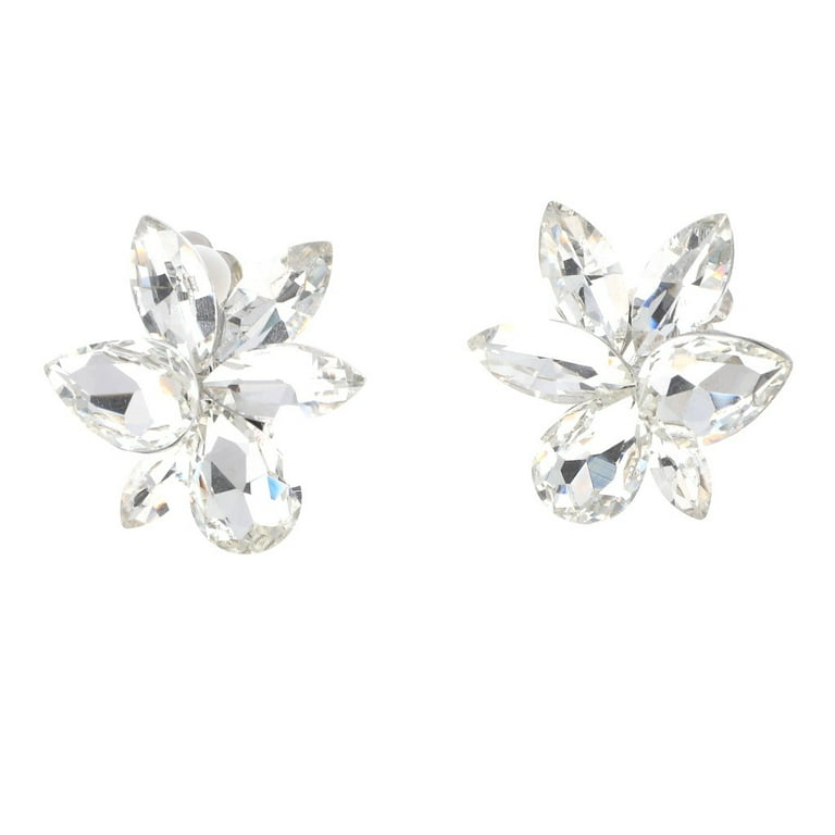 Crystal Clip On Earrings Walmart
