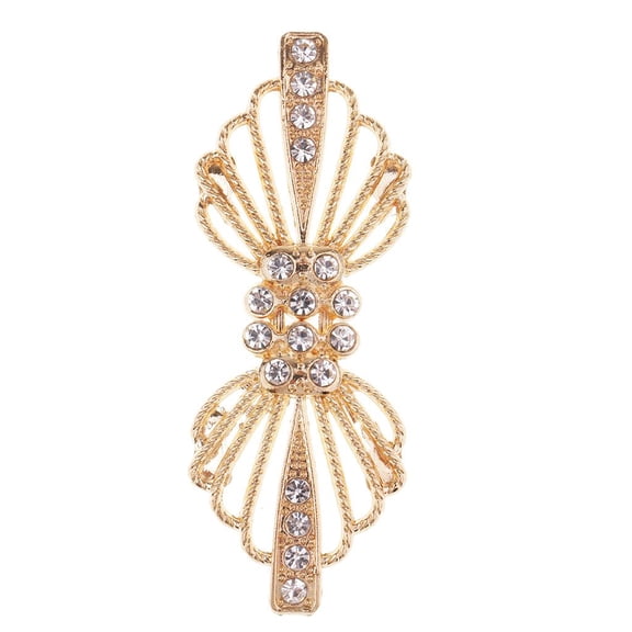 Crystal Closure Connectors Clasps Button Metal Waist Extender Hooks Eyes Clasps Fastener For Clothes Gold