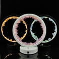 thumbnail image 1 of Crystal Cluster Round Rechargeable Desk Lamp Decoration Quartz Crystal Night Lamp, 1 of 8