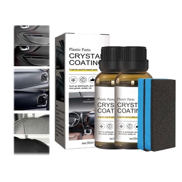 HUHOU Car Plastic Trim Coating & Refurbish Agent – Interior/Exterior Cleaner & Restorer Kit (100ml)
