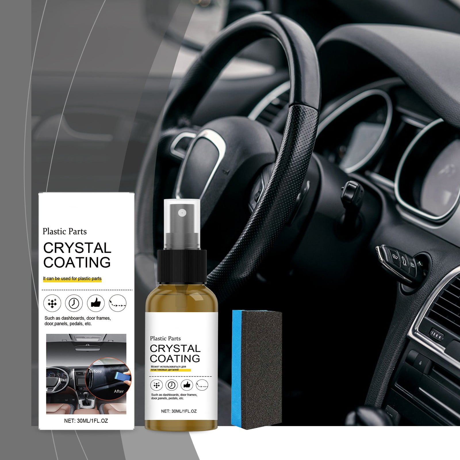 Crystal Coating Plastic, Crystal Coating Auto, Crystal