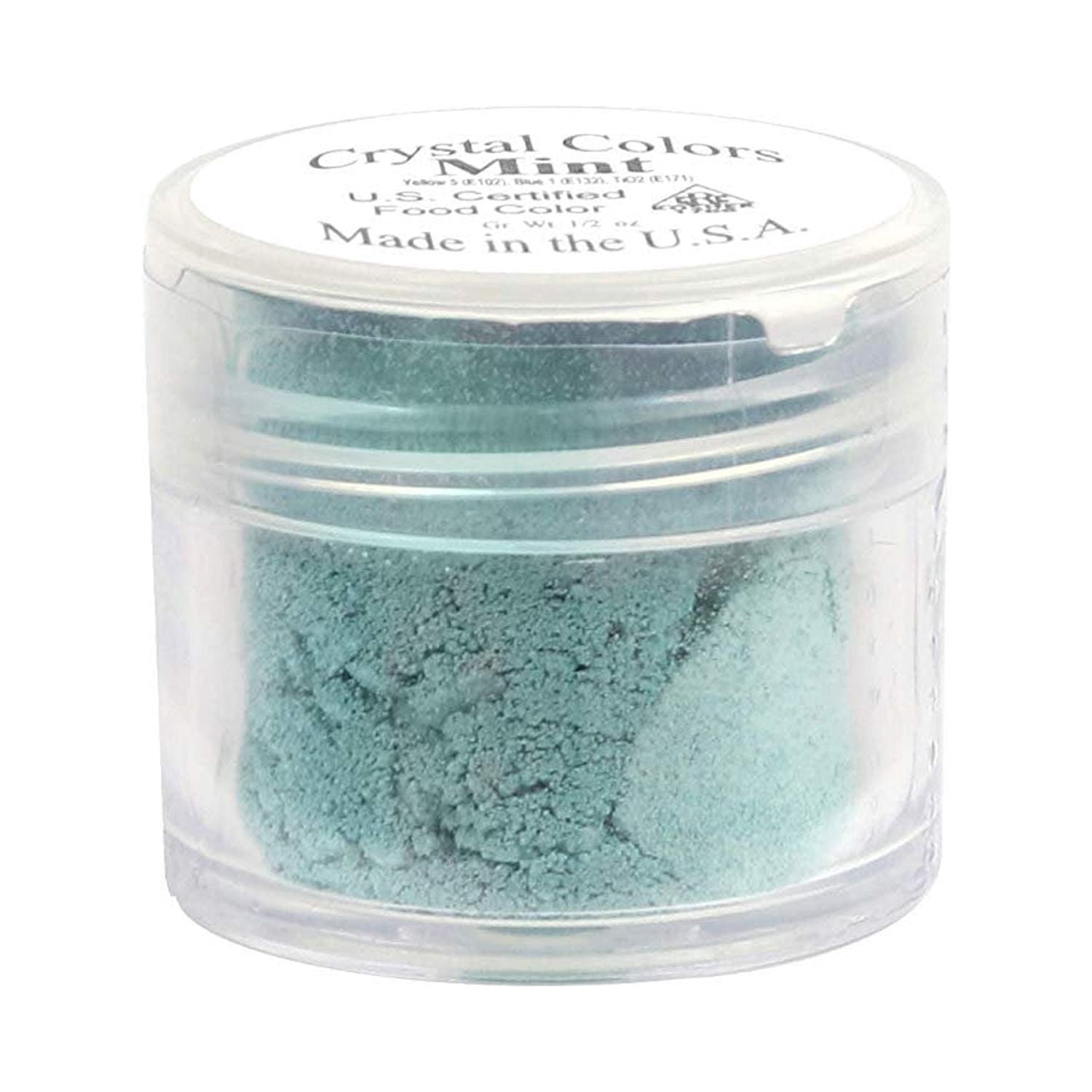 Crystal Color Dust Crystal Color Powder Food Coloring, One Jar of 2.75 Grams - Mint ...