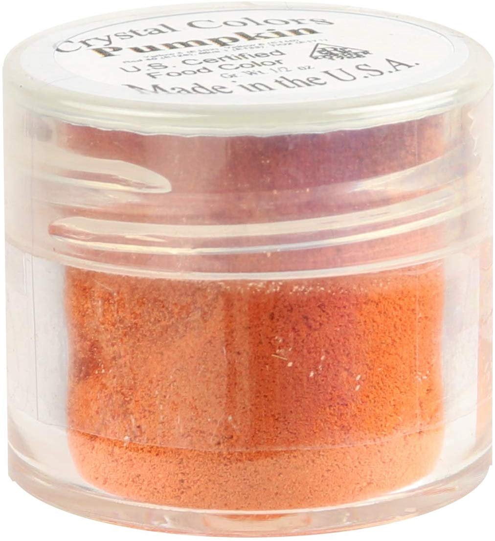 Crystal Color Dust Crystal Color Powder Food Coloring, One Jar of 2.75 Grams - Pumpkin ...