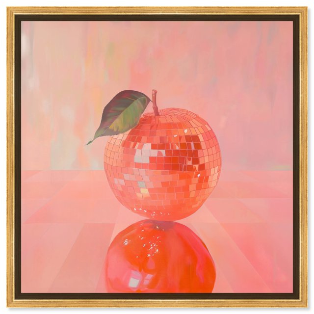 Crystal Core Canvas Pop Art Prints by Art Remedy, Gold Frame, 12" x 12