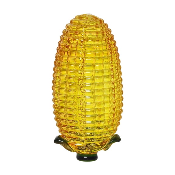 Crystal Corn Figurine Handmade Simulation Vegetable Decor Realistic Tabletop Ornament for Dining Home Office Design for Thanksgiving Fall Decorations