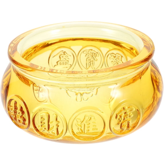 LITINKIMI Golden Crystal Cornucopia Ornament Ornaments Home Decor 1Set 4.0x3.9x2.2in