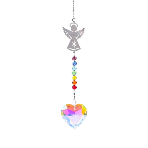 Crystal Crafts Suncatcher Wind Chime - Colorful Crystal Pendant for Home Garden Decor, Positive Energy Enhancer, Meaningful Gift Idea