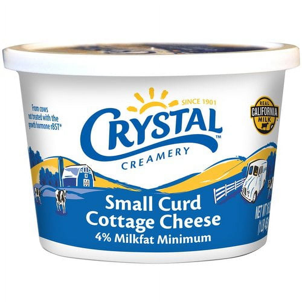 Crystal Creamery 4% Milk Fat Small Curd Cottage Cheese, 16 Oz ...