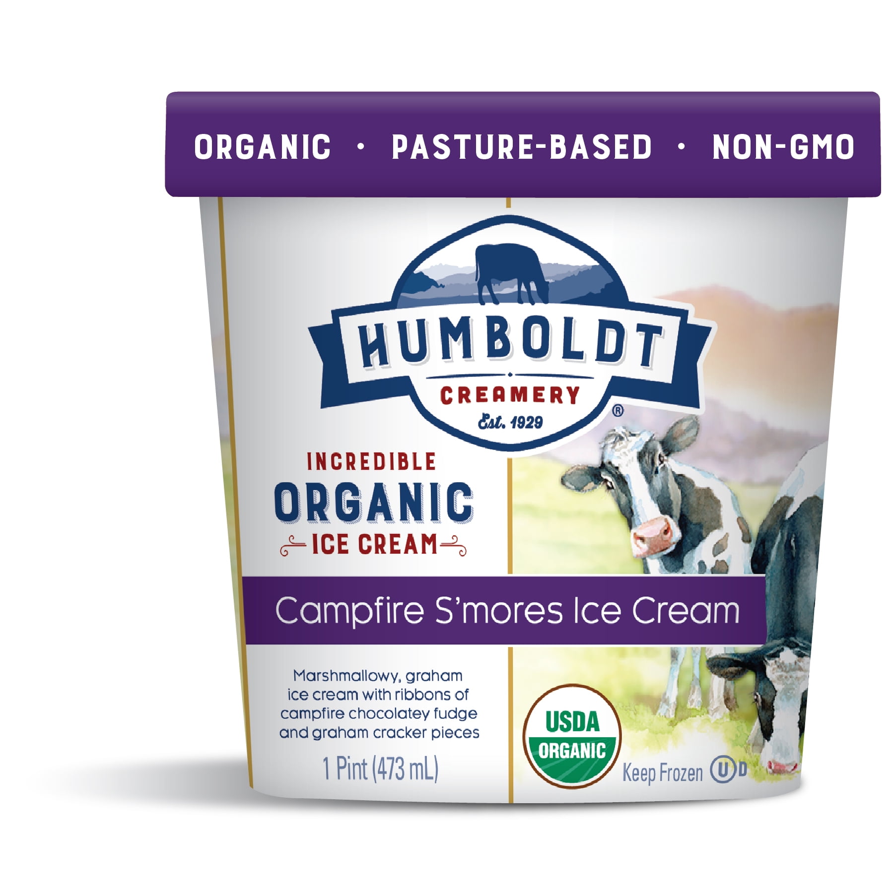 Crystal Creamery Humboldt Org S'mores Pints Ice Cream