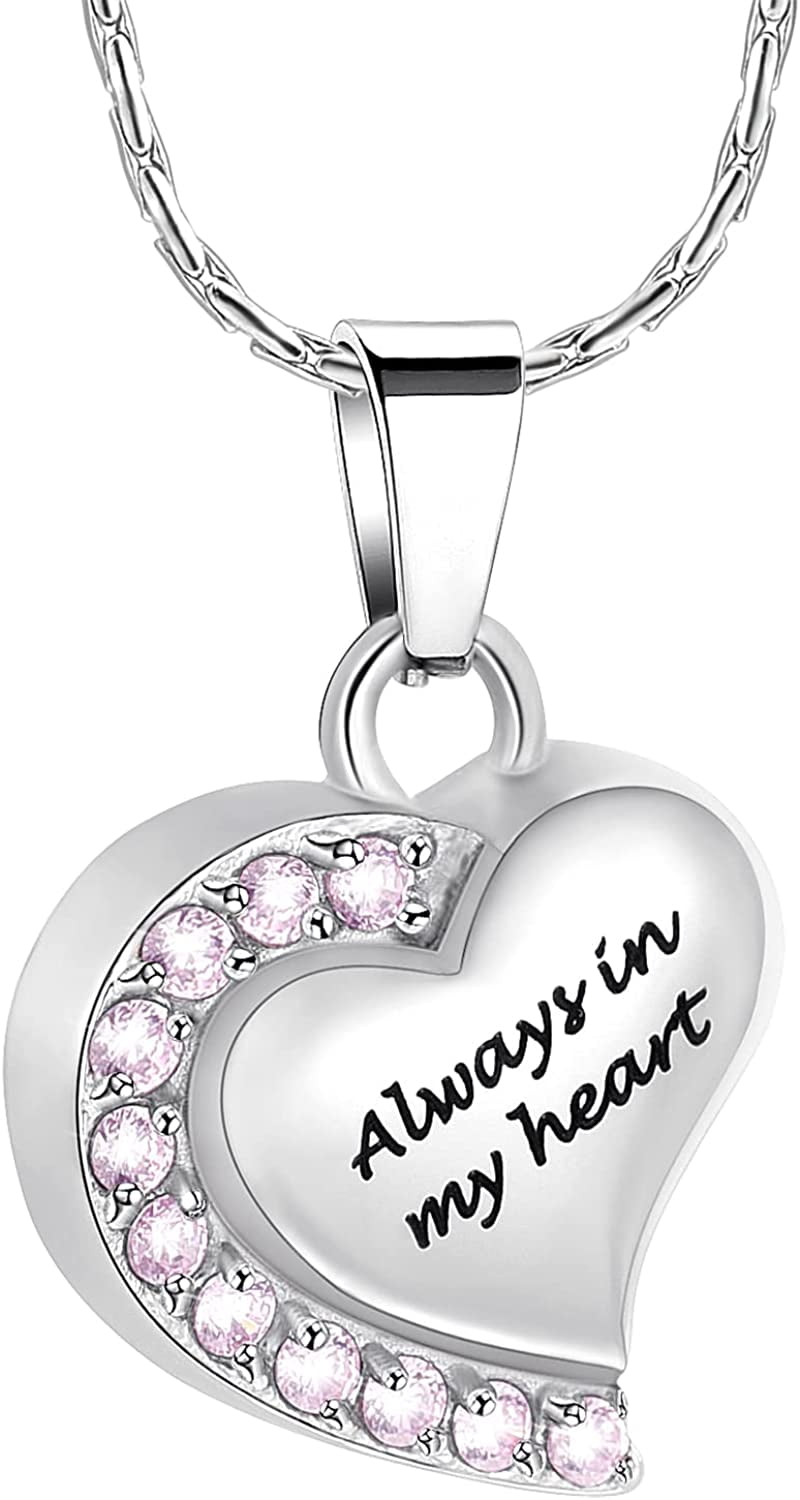 Crystal Cremation Jewelry Ashes Forever My Heart Urn Pendant Necklace Funeral Keepsake Grandma Grandpa Mom Dad Papa Nana Brother Sister d56f1a63 3ac4 455d a702 b8a00eeed0fa.71c003334d8920b4089d367dd55addb9