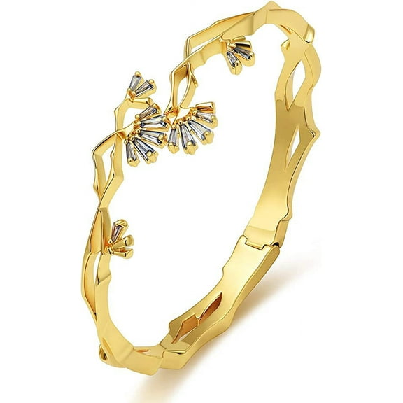 Crystal Cremation Urn Bracelet for Human Ashes for Ashes Flower Urn Bracelet Cremation Jewelry for Ashes Urn Keepsake Memorial Ash Holder Bracelet for Women Girls