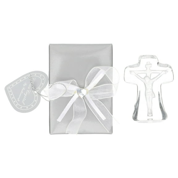 ifundom Chic Crystal Cross Figurine Stylish Home and Church Decoration 2Sets
