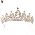 thumbnail image 1 of Crystal Crown Wedding Hair Tiara Bridal Tiara Pieces Wedding Jewelry Accessories Hair Tiaras Veil Luxurious W8M3, 1 of 9
