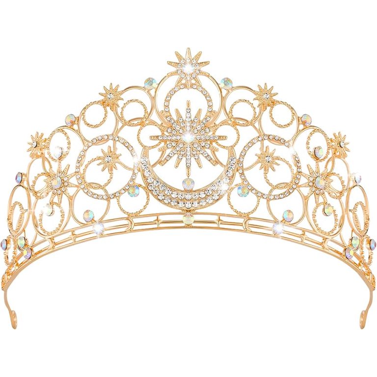 Crystal Crowns for Women, Crystal Bubble TiaraBride Royal  display picture 1