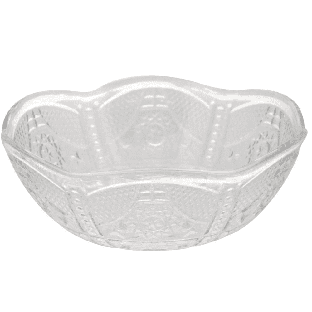 Crystal Cut Plastic Bowls | Clear Bowls Plastic | Plastic Bowls Bulks - Decorative Food Bowls - Set of 8