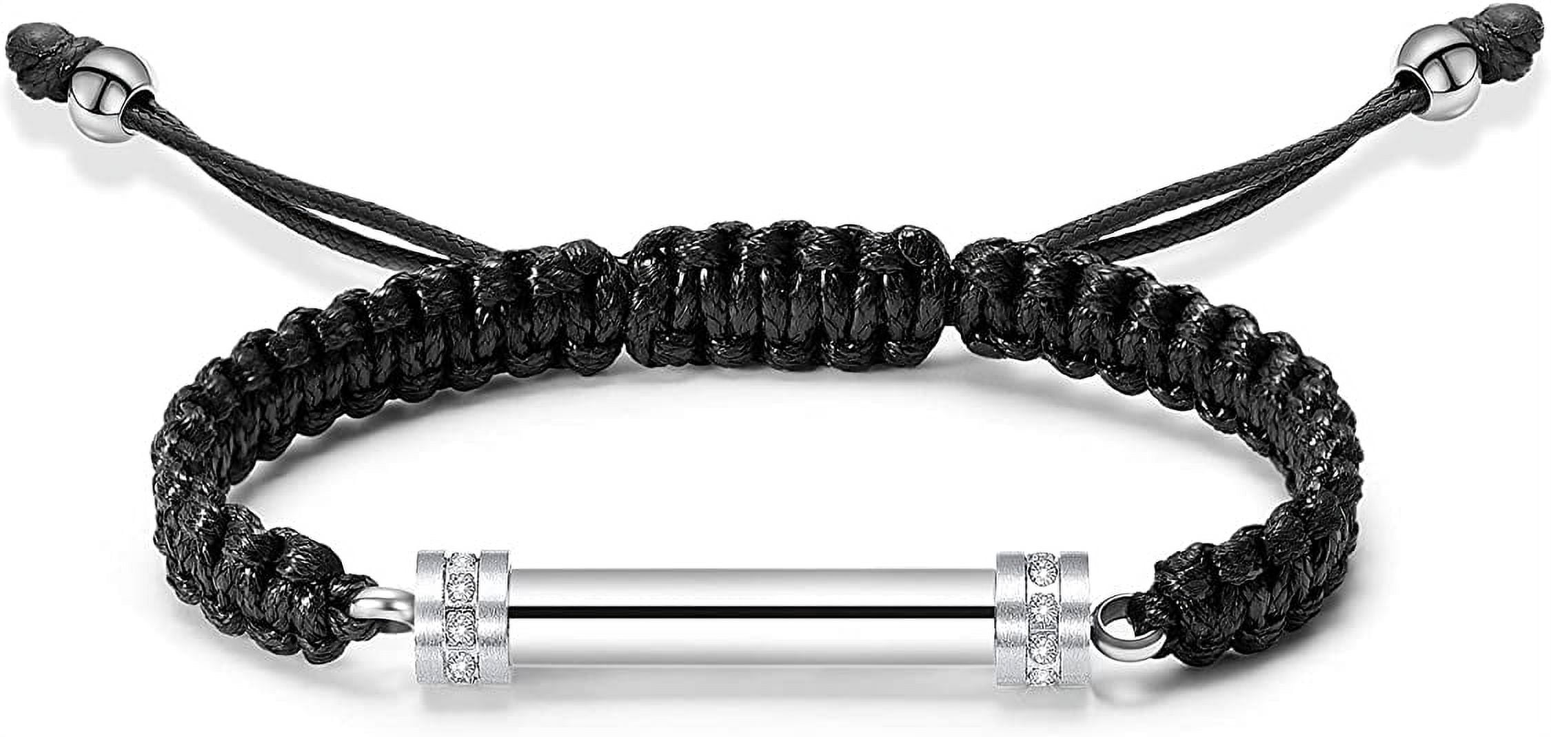 Stainless steel cremation bracelet deals