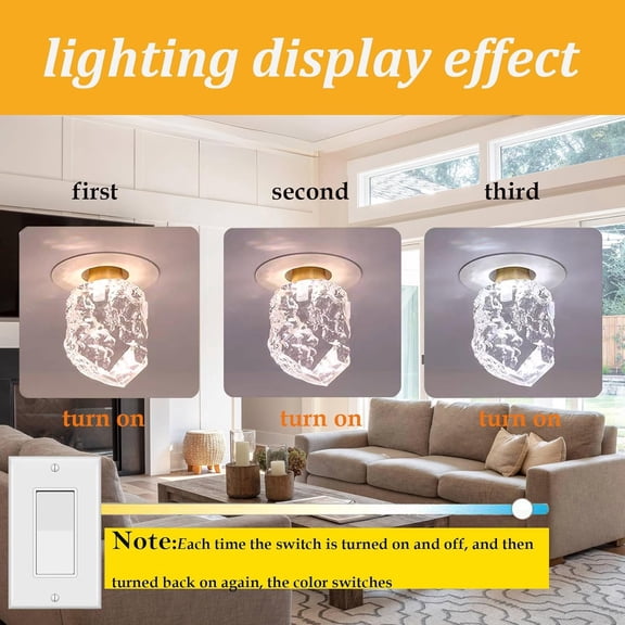 Crystal Decorative LED Light Bulbs 5 Watt(Equivalent 40w),Fancy Unique Pretty Light Bulb E26 Base, Soft Warm Light Lightbulbs Staircase,Bars, Ambience (FP-52, 1PC)