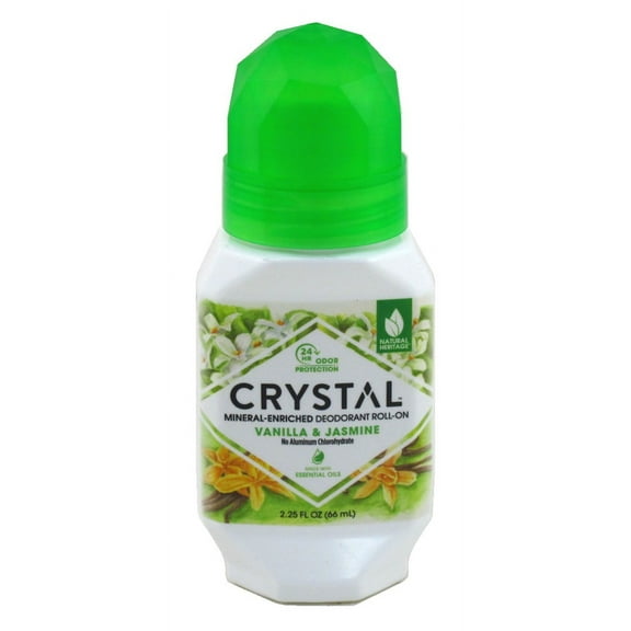 Crystal Deodorant Roll-On 2.25oz Vanilla Jasmine 24Hr