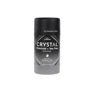 Crystal Magnesium Stick Deodorant, 2.5 oz., 1 Pack, Charcoal + Tea Tree