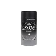 Crystal Magnesium Stick Deodorant, 2.5 oz., 1 Pack, Charcoal + Tea Tree