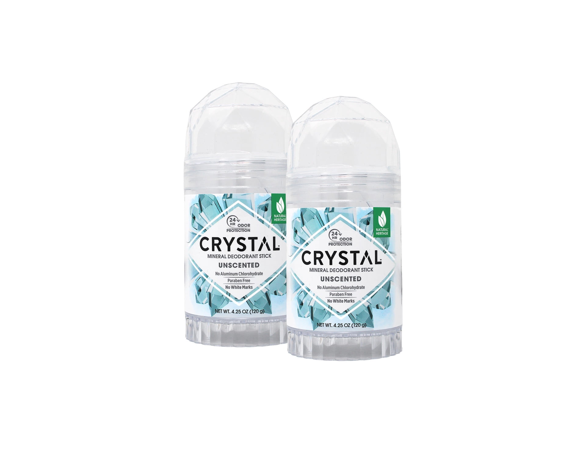 Crystal Deodorant Stick 4.25oz Unscented (Pack of 2)