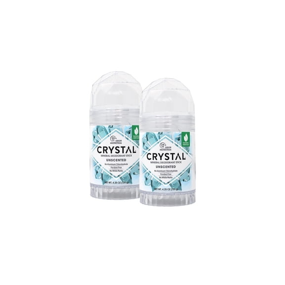Crystal Deodorant Stick 4.25oz Unscented (Pack of 2)