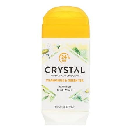 Crystal Deodorants - Invisible Solid Deodorant - Chamomile and Green Tea - 2.5 oz.